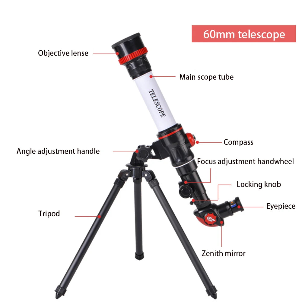 Professional HD Astronomical Telescope | Portable Monocular | Moon & Planet Observation | 3 Colors