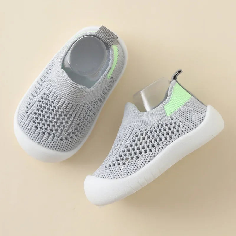 Toddler & Baby Breathable Knitted Slip-On Sneakers