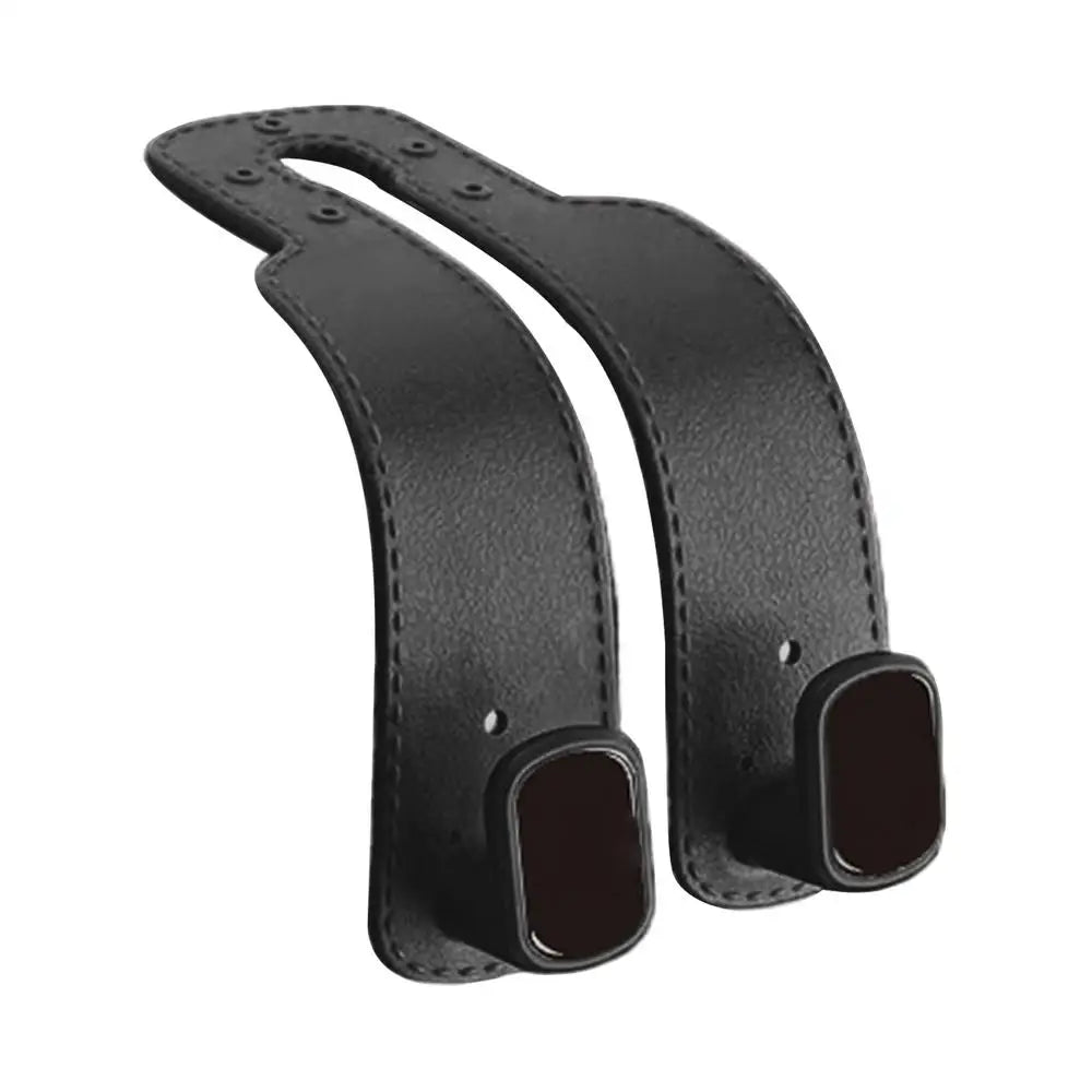 PU Leather Car Purse Hook & Headrest Hanger Organizer