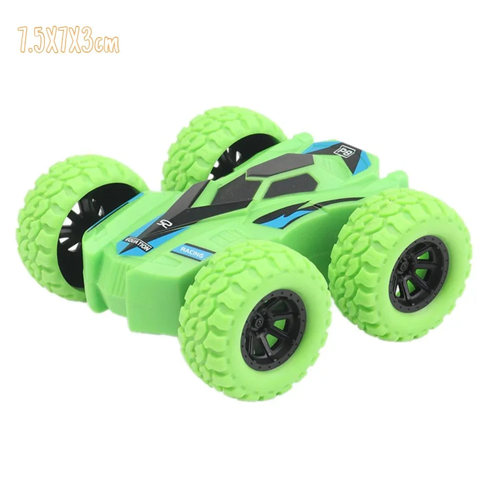 Toys Car Four-wheel Drive Off-road Vehicle Stunt Dump Cars Double-Side Inertia Car Boy Toy Car Pull Back Kids Toy Gift