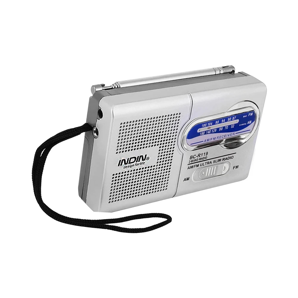 BC-R119 Radio AM FM Battery Operated Portable Radio Best Reception Longest Lasting For Emergency Hurricane Running Walking Home