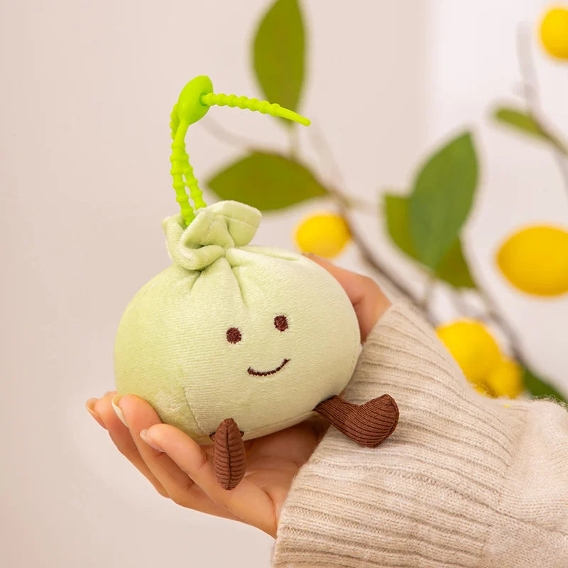 New Steamed Stuffed Bun Dumpling Pendant Imitation Food Cartoon Soft Plush Cotton Toys Stuffed Chinese Food Doll Bag Decoration