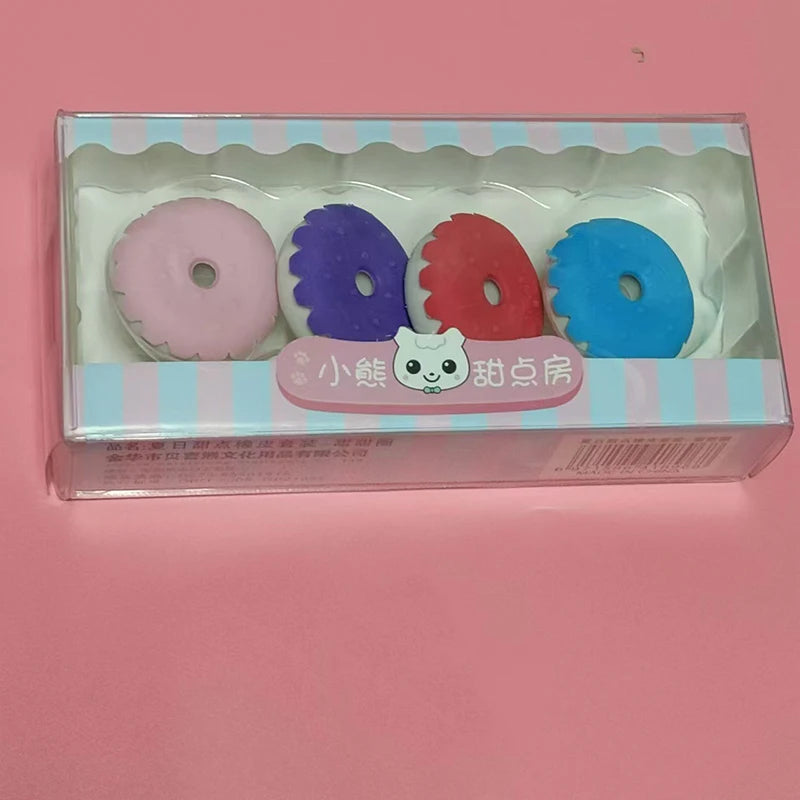 Kawaii Lollipop Sweety Ice Cream Student Stationery School Office Supplies Children Erasers For Kids Pencil Eraser