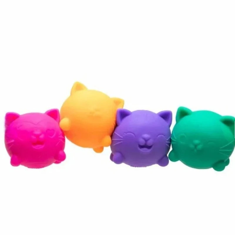 Hot NeeDoh Teenie Cool Cats 3 Pack Adorable Mini Cat Fidget Toys Soft Squishy Stress Relief Sensory Squeeze Toys