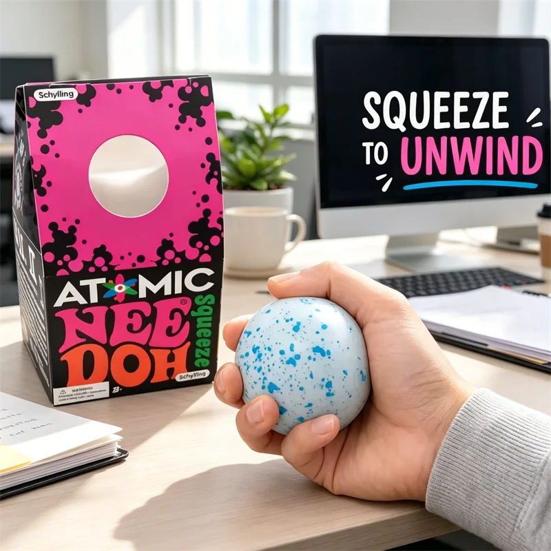 NeeDoh Snow Ball Crunch Squishy Toy