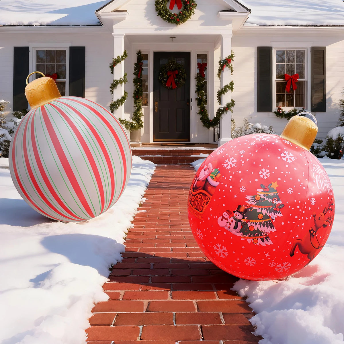 Large Inflatable Christmas Ornament Ball, 1 Piece