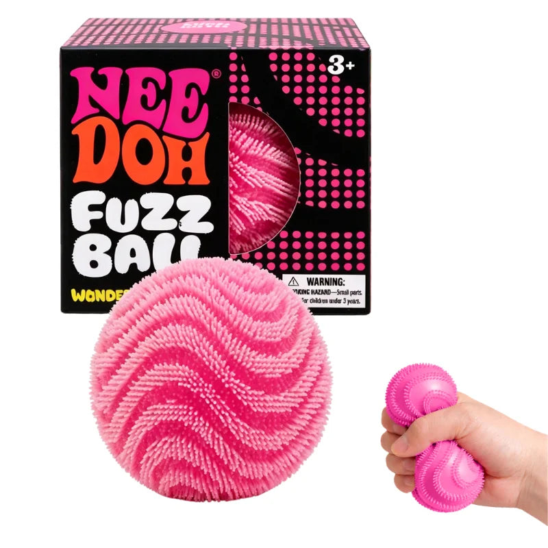 NeeDoh Fuzz Ball Blind Box Stress Relief Toy | Soft Squishy Desktop Ornament Squeeze Ball