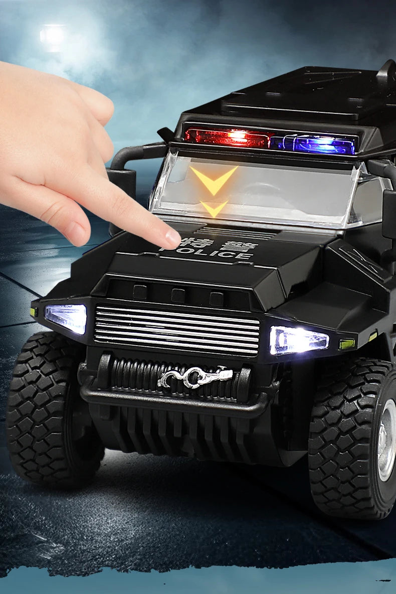 1:32 Alloy Car Model Diecasts & Toy WAT City Police Truck Model Diecast Vehicles Toy Cars Kid Toys For Children Gifts Boy Toy