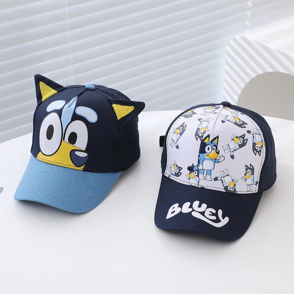 Bluey Kids Cap with Adjustable Velcro 100% Polyester Material Perfect for Spring/Summer Ideal Boy Hat for Sun Protection