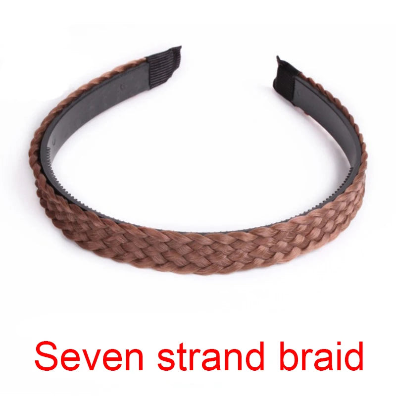 Braid Hair Band Women Fishbone Braid Wig Twist Braid Headband Hairpin Bohemia Non-slip Headdress Bridal Girls Hair Accessories