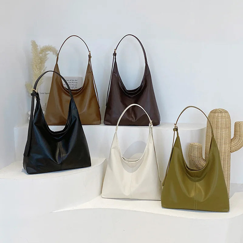 Women's Structured PU Tote Bag