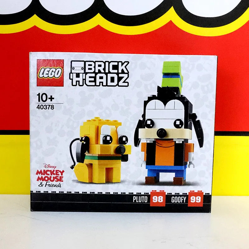LEGO 40378 Disney Brick Headz Pluto Goofy Set
