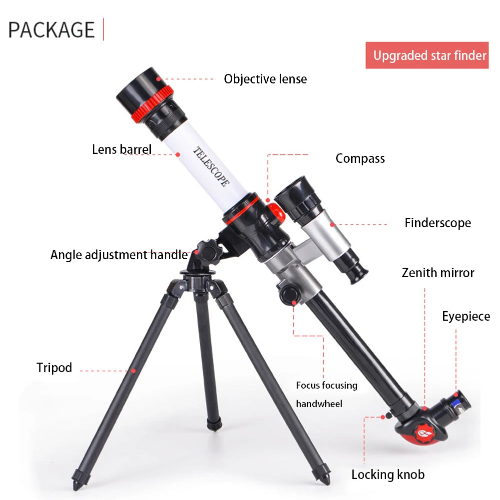 Professional HD Astronomical Telescope | Portable Monocular | Moon & Planet Observation | 3 Colors