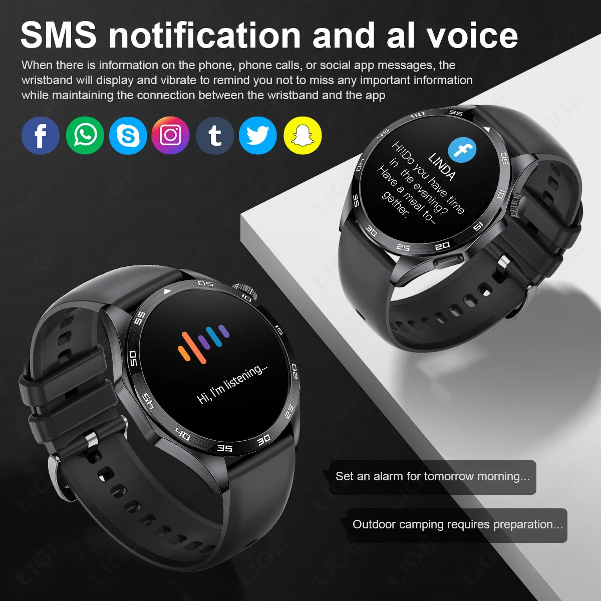 2026 Men New Smartwatch Bluetooth Call Waterproof Sports Fitness Smart Watches ECG Heart Rate Monitoring Health Smart Bracelets