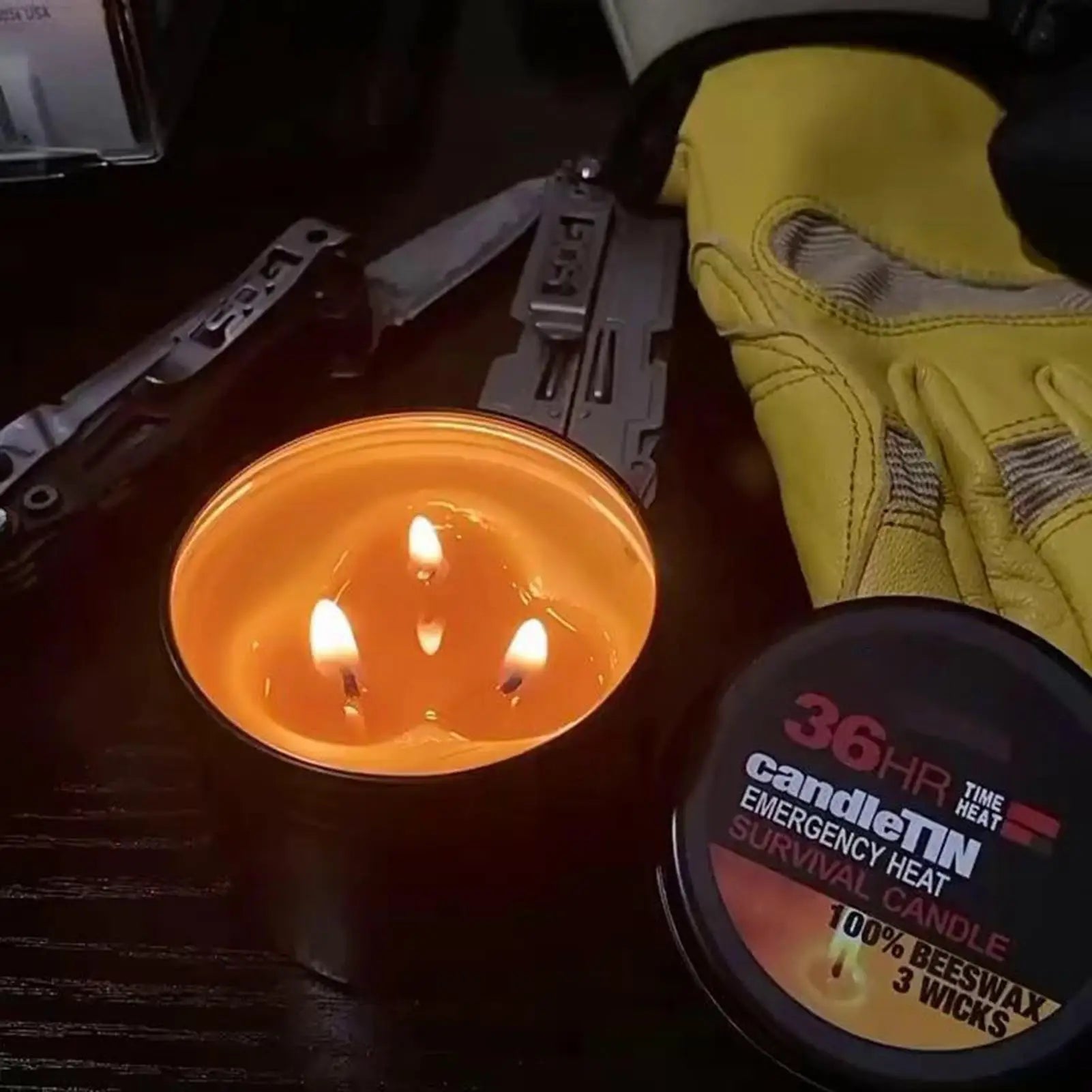 Survival Candles for Household Power Outages Windproof Smokeless Disaster Prevention Emergency Supplies No Electricity Lighting