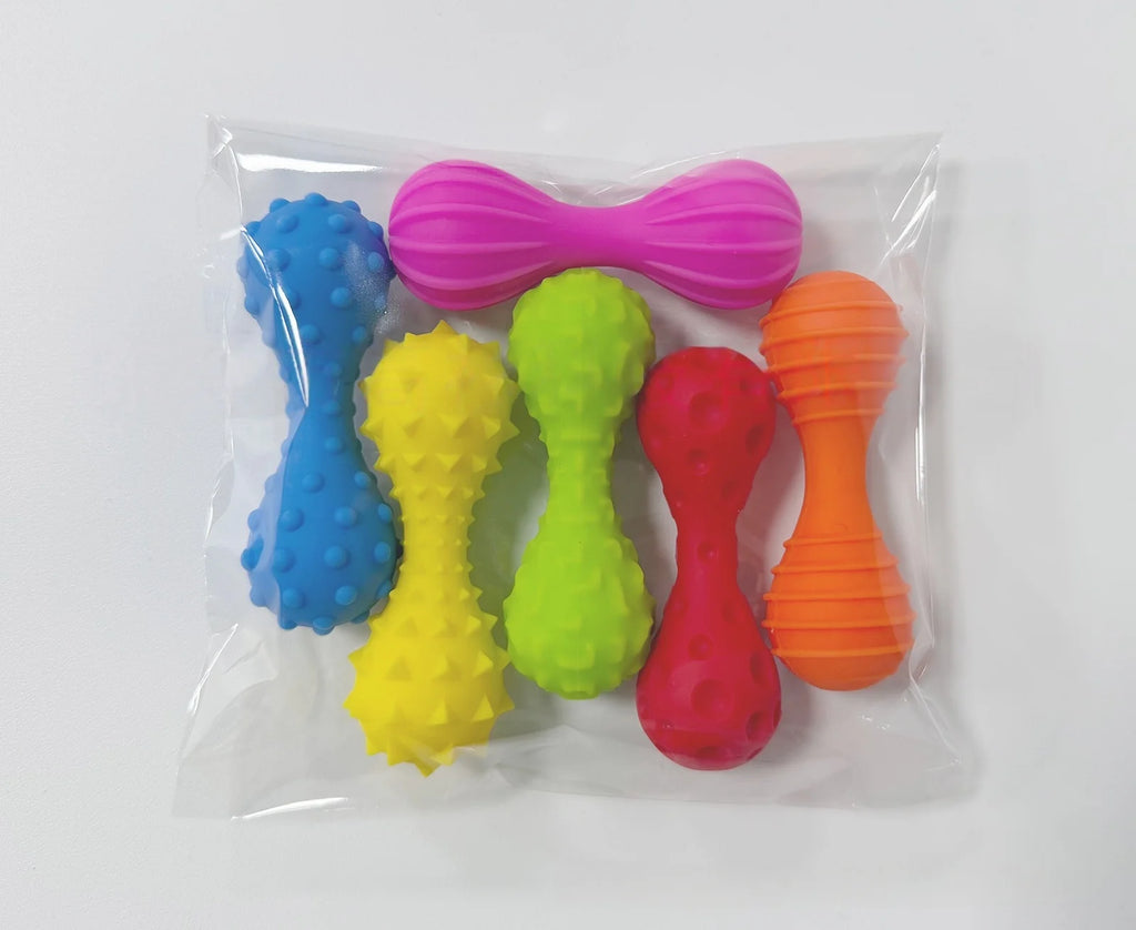 Sensory Fidget Stones 6-Pack | Textured Silicone Calming Toys for Anxiety & Autism