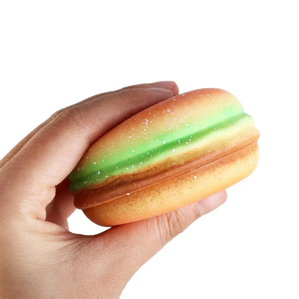Squishy Hamburger Stress Ball Autism Sensory Toy Stress & Anxiety Relief  Toys Pinch Decompression Toy for Adult