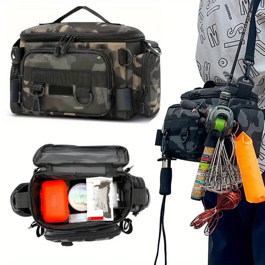 Canvas Fishing Gear Waist & Crossbody Bag