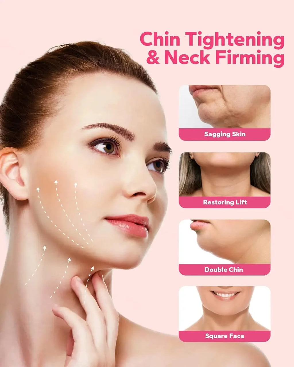 Reusable V Shaped Facial Strap Comfort Skin Care Belt Home Daily Face Support Beauty Accessory