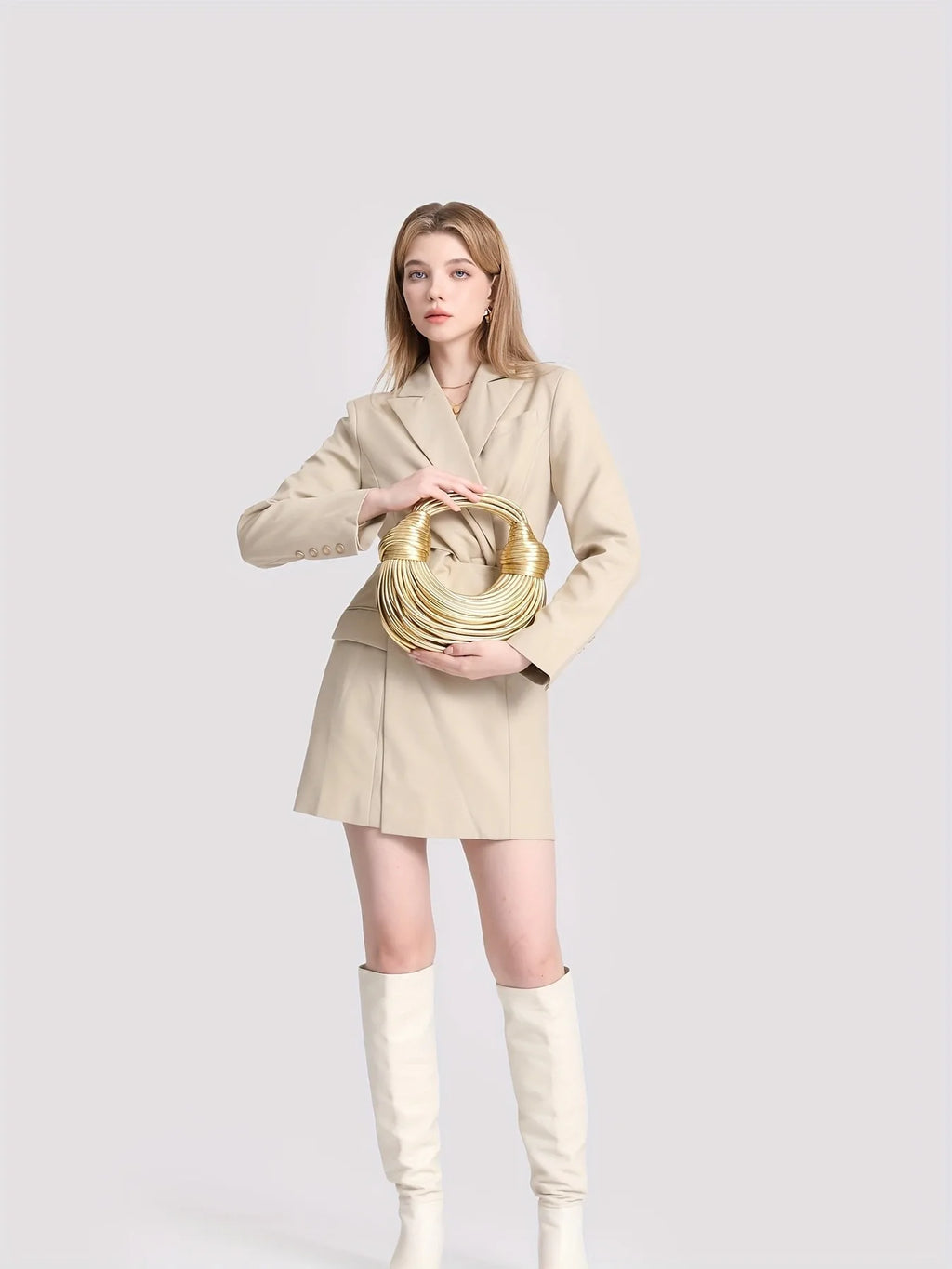 Women's Handwoven Rope Knotted Shoulder Bag