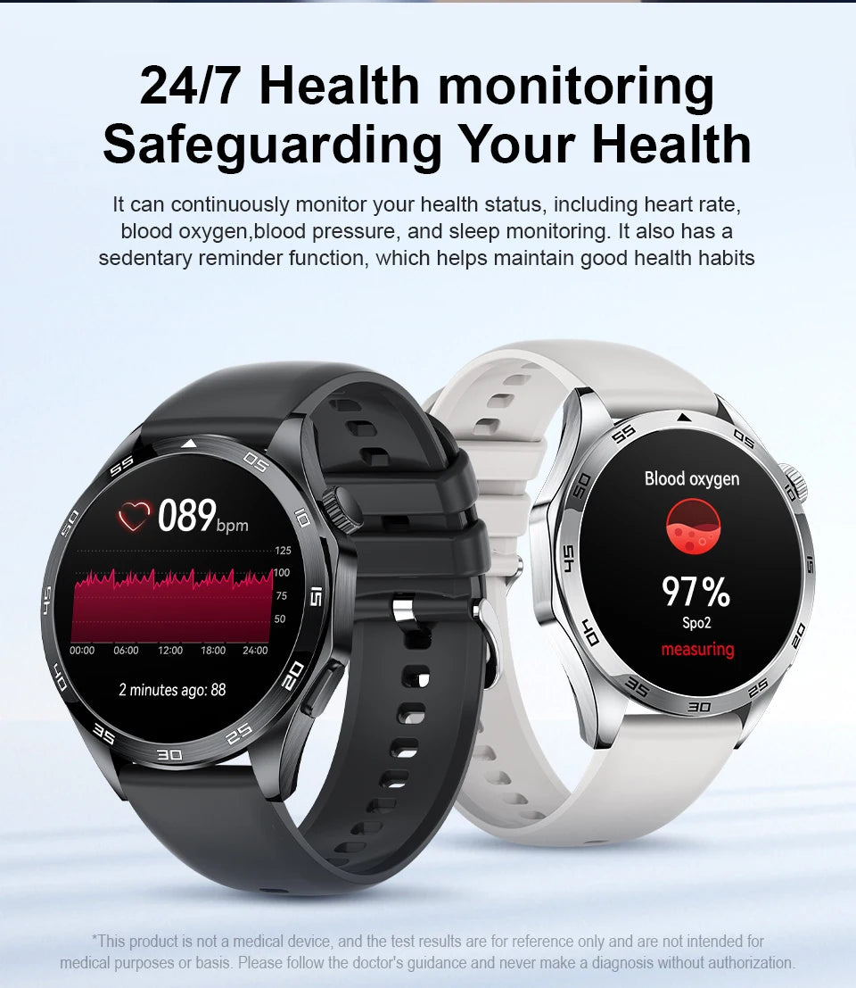 2026 Men New Smartwatch Bluetooth Call Waterproof Sports Fitness Smart Watches ECG Heart Rate Monitoring Health Smart Bracelets