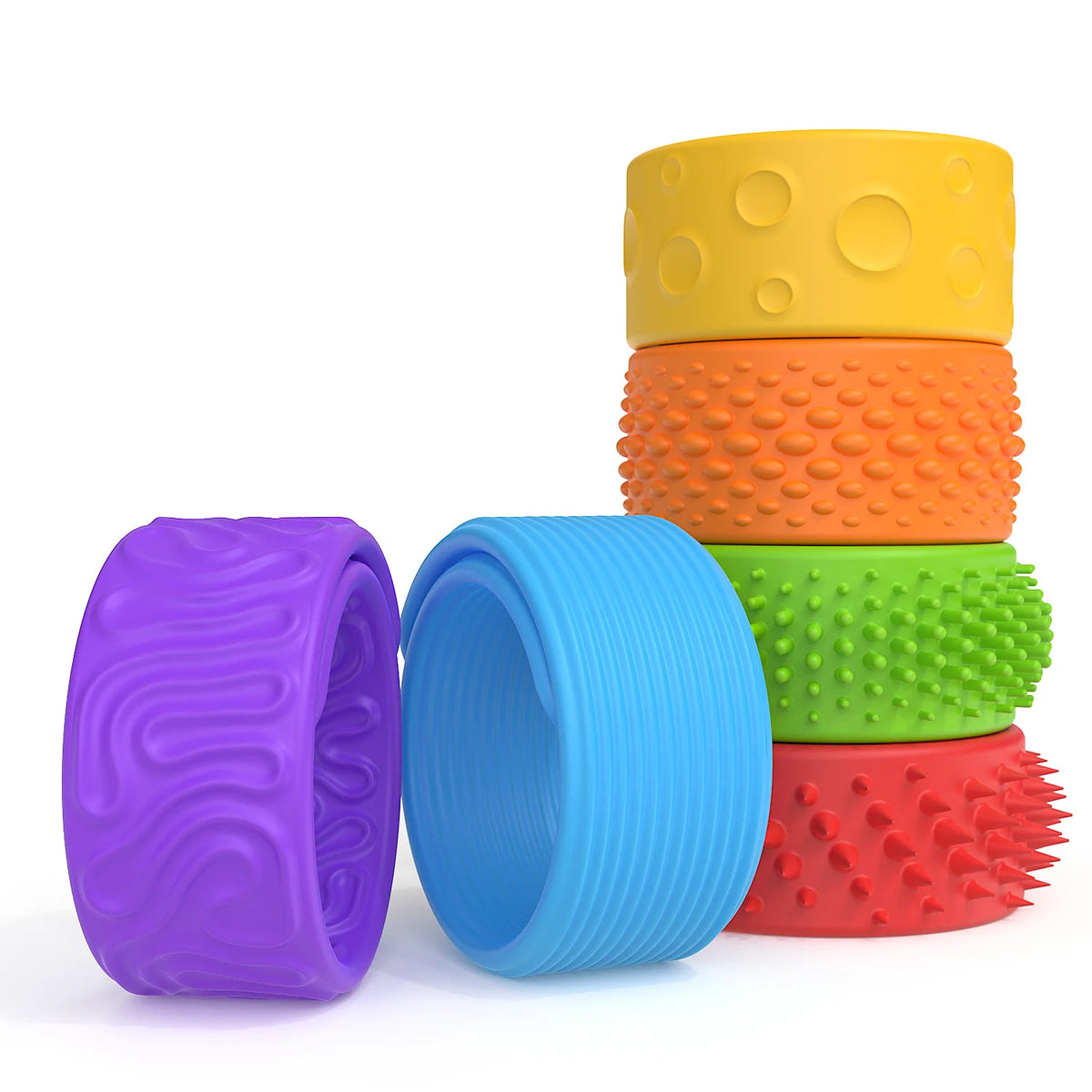 Textured Fidget Slap Bracelets