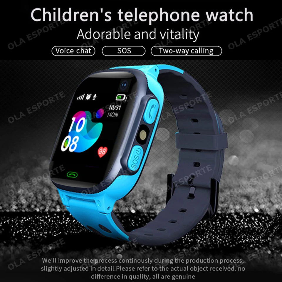 Kids Smart Watch 2026 Men Women 1.44 Inch HD Screen SOS GPS LED Flashlight Two-Waycalling Mathematical Calculation Smartwatch