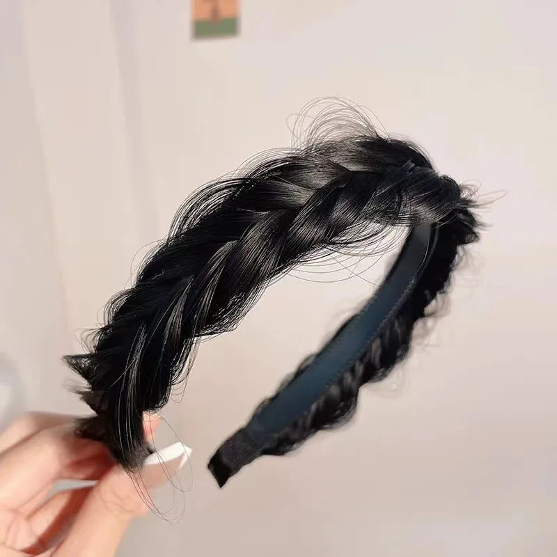 Braid Hair Band Women Fishbone Braid Wig Twist Braid Headband Hairpin Bohemia Non-slip Headdress Bridal Girls Hair Accessories