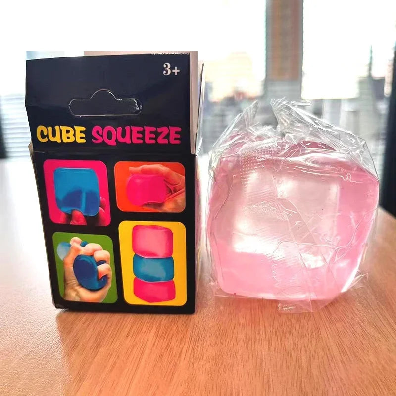 Needoh Nice Berg Giant Sensory 7.5cm Cube Mini 4 Pack Baby Teenie Cube Sensory Slow Rebound Stress Reliever Anti-Anxiety Toy