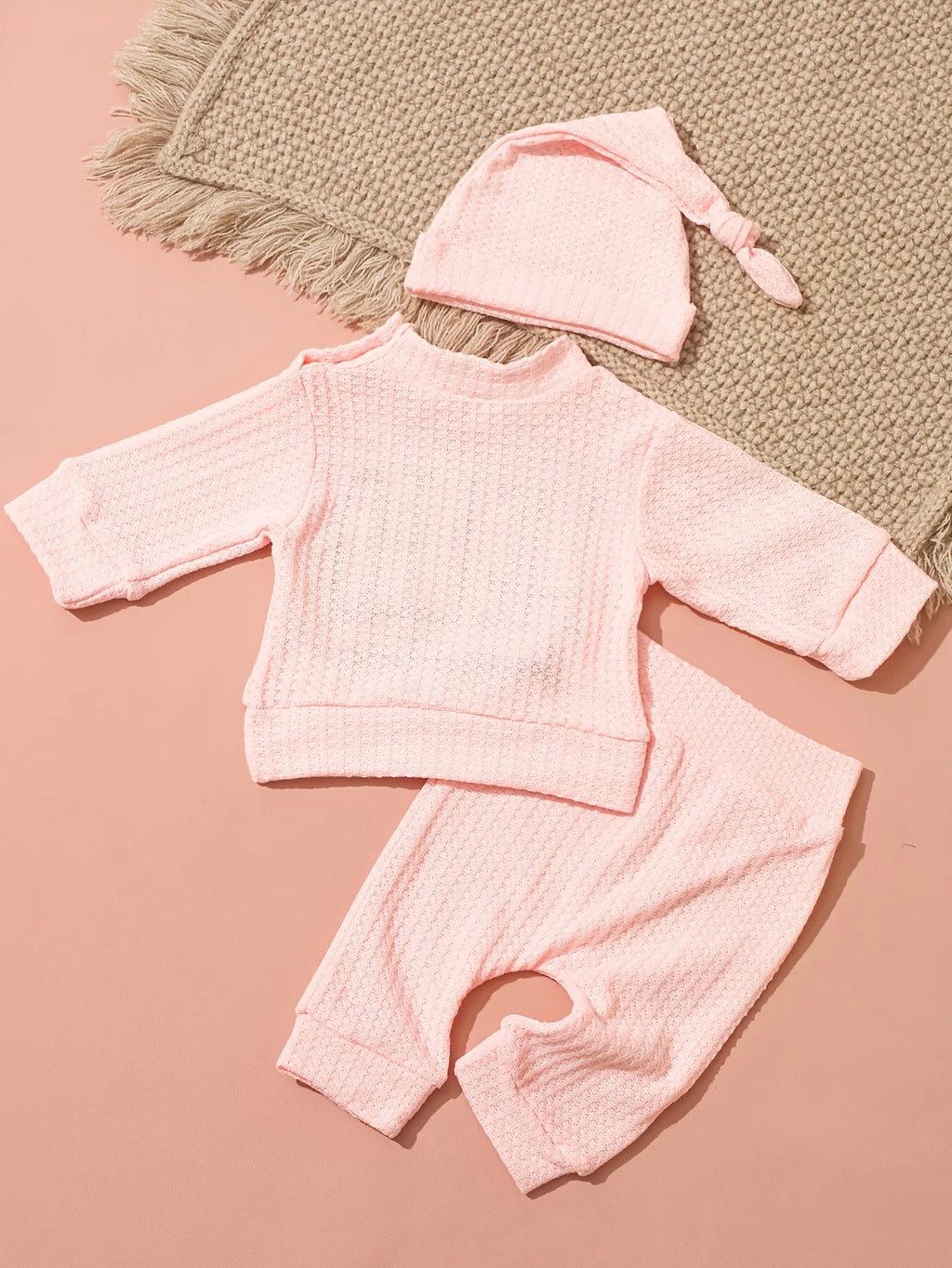 Hello World Newborn Photo Outfit, 3 Pieces