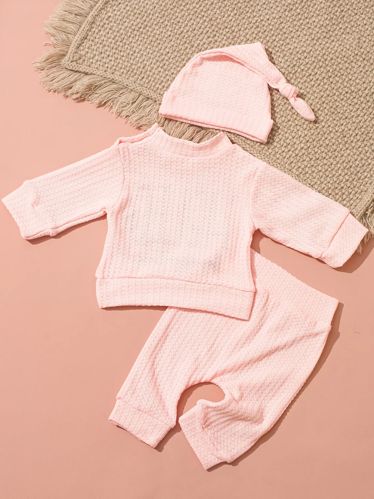 Hello World Newborn Photo Outfit, 3 Pieces