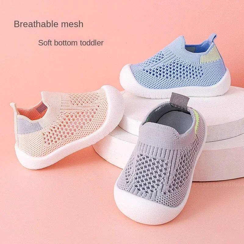 Toddler & Baby Breathable Knitted Slip-On Sneakers