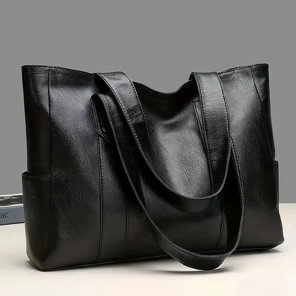 Women's Vintage Large Capacity PU Tote Shoulder Bag