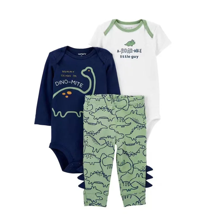 2025 Baby Girls Clothes Autumn Spring Newborn Infant Outfit Cotton Bodysuit Top And Bottom Pants Kids Toddler Clothing Set 6-24M