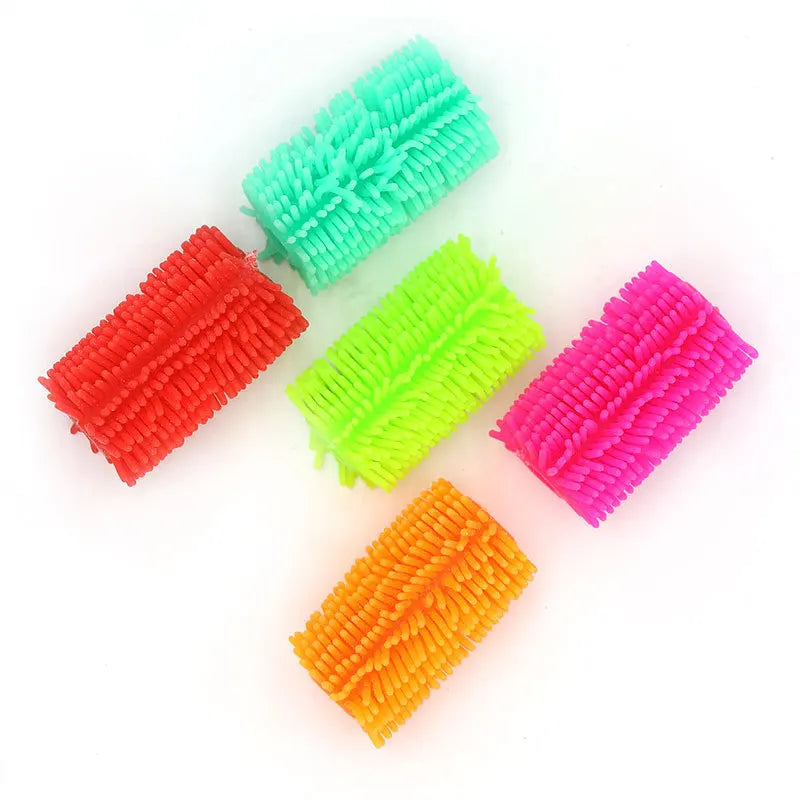 Stress Relief Pen Set Toy Silicone Silk Plush Pen Set Releases Pressure, Squeezes Creatively, Novel Stress Relief Toy Children's