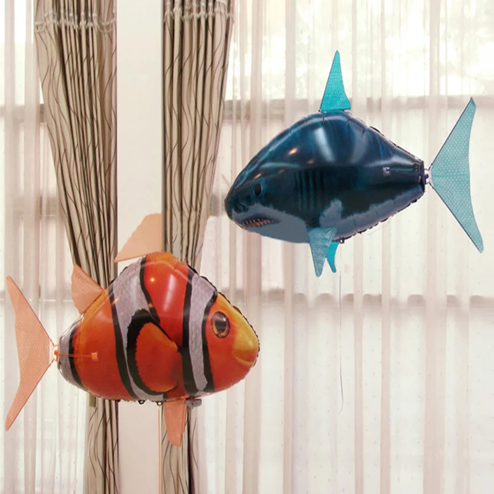 RC Flying Air Balloon Toys for Kids - Shark & Clownfish