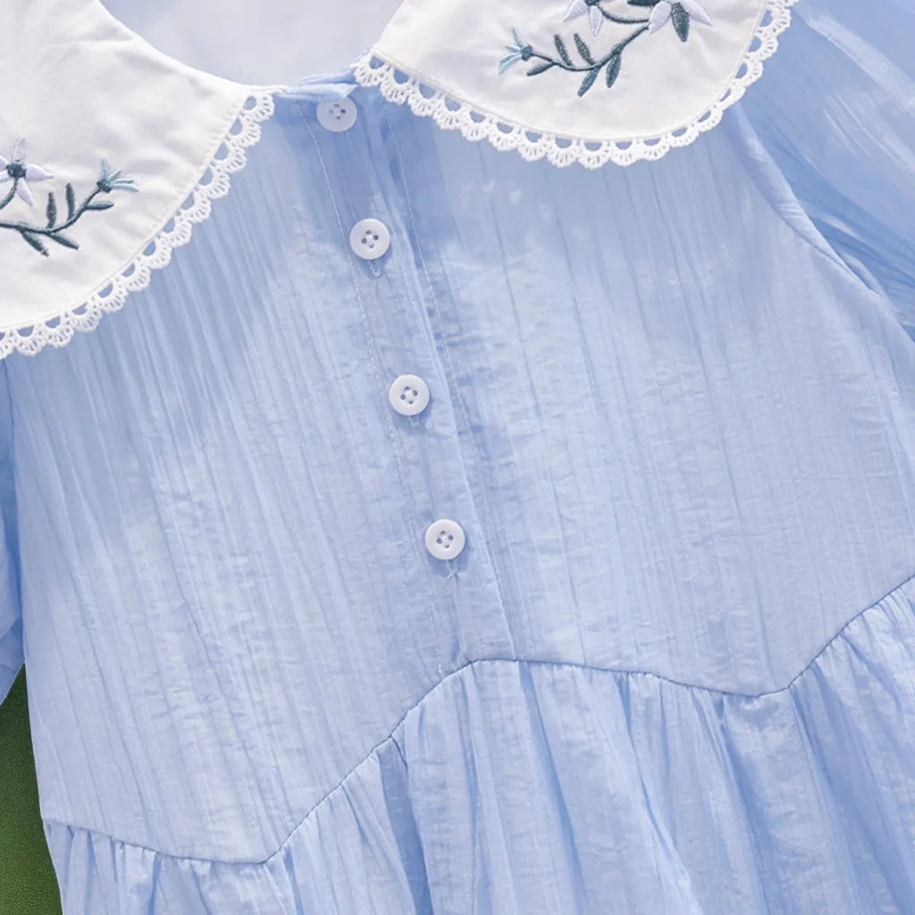 Toddlers Dresses For Girls Children's Dress Summer Cotton Kids School Costumes Short Sleeve Baby  4 5 6 8 9 10 12 Years