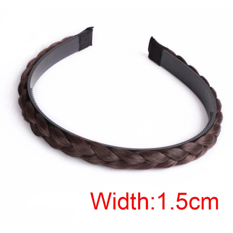 Braid Hair Band Women Fishbone Braid Wig Twist Braid Headband Hairpin Bohemia Non-slip Headdress Bridal Girls Hair Accessories
