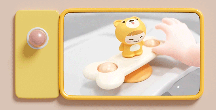 Montessori Suction Cup Spinner Toy | Sensory Table Game for Babies & Toddlers