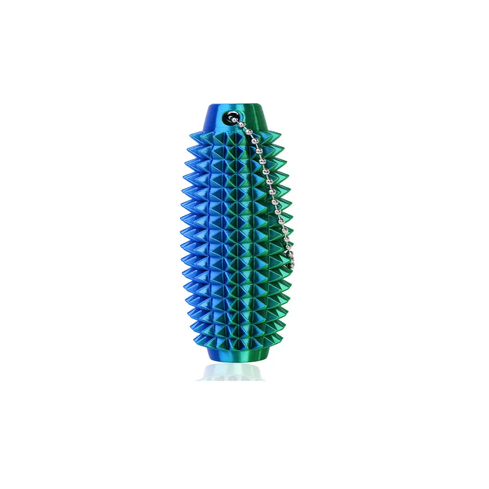 Mini Spiky Fidget Massage Keychain – 3D Silicone Pain Stim Sensory Toy for Anxiety Relief, Singles & 4-Pack