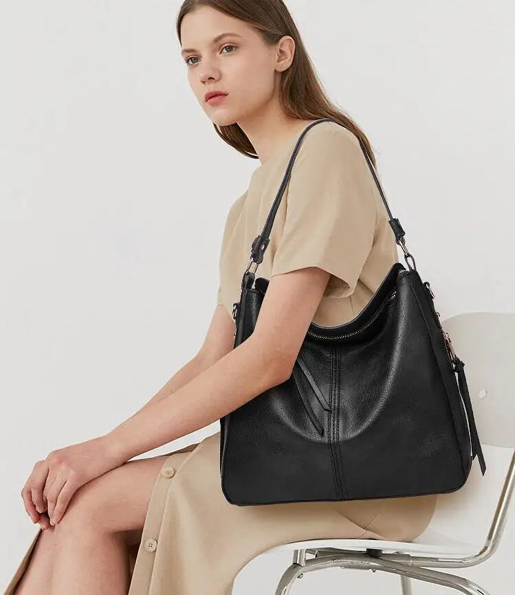 Women's Large Hobo Bucket Shoulder Bag