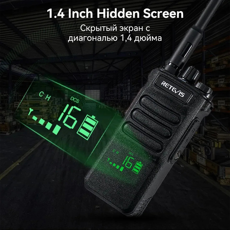 Retevis RT86 Walkie Talkie Professional Two Way Radio Long Range Walkie Talkie Communication radio for Outdoor Business