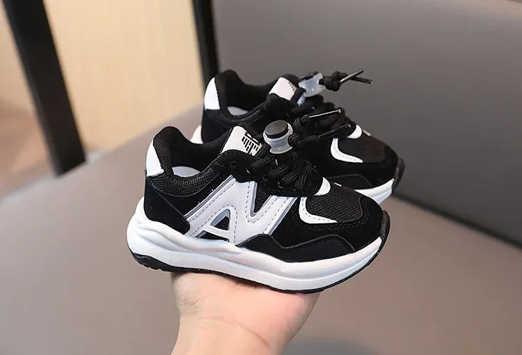 Kids' Unisex Breathable PU Leather Sport Running Sneakers