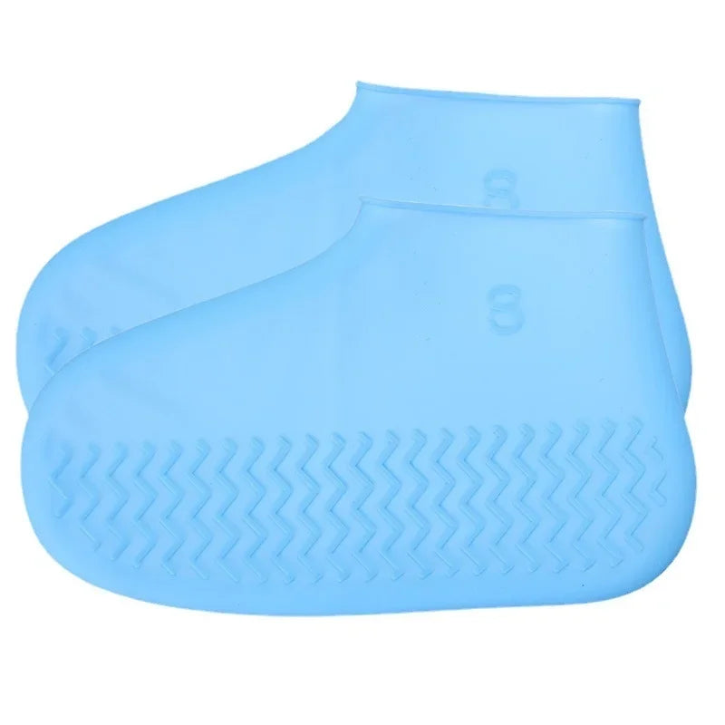 2026 New Reusable Waterproof Rain emulsion Shoes Covers Outdoor Rain Boot Overshoes Walking Shoes Accessories Shoe Cover 1Pair