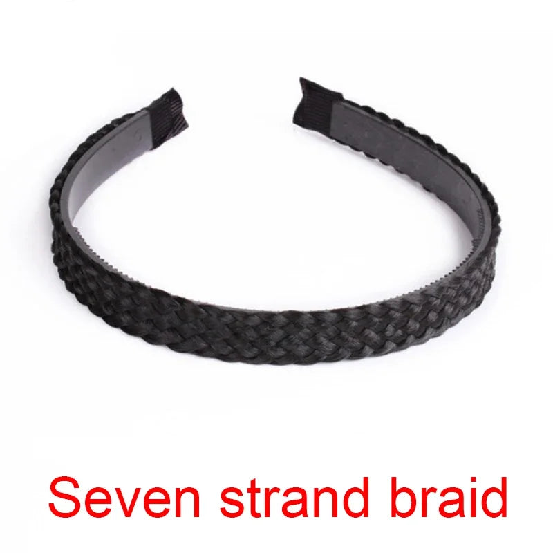 Braid Hair Band Women Fishbone Braid Women Wig Twist Braid Headband Hairpin Bohemia Non-slip Headdress Bridal Hair Accessories