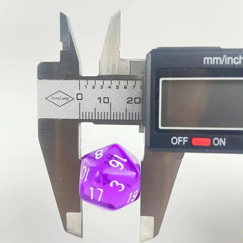 D20 Glow-in-the-Dark Polyhedral Dice Set | 10 Pieces | RPG, DND, MTG & More
