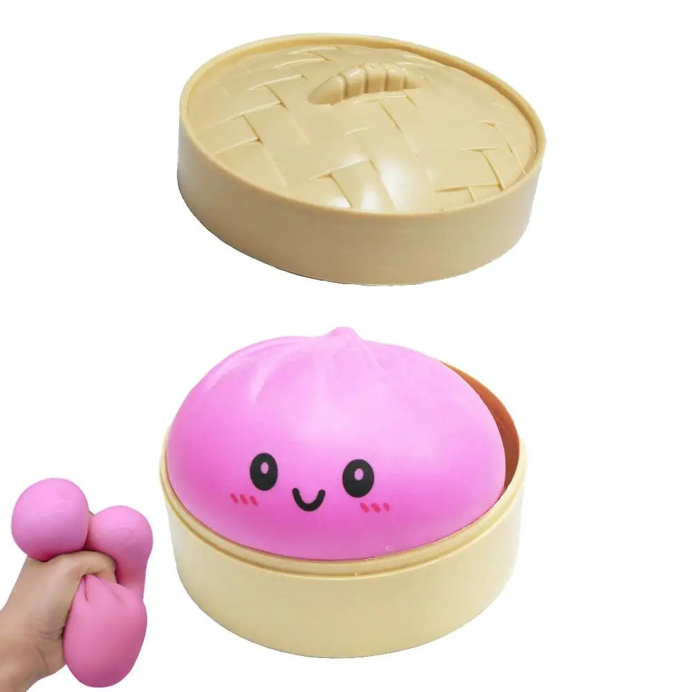 Squishy Dumpling & Baozi Sensory Dough Ball – Low Rebound Stress Relief Squeeze Toy