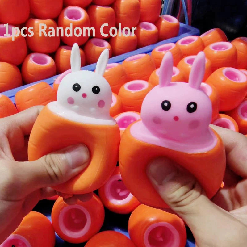OUZEY Pop-Up Squishy Cheese Mouse & Squirrel Cup Toy | Slow Rebound Stress Reliever | 8 Styles