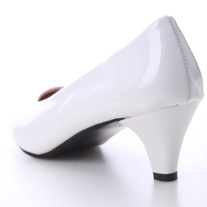 Women's Medium Spike Heel Round Toe Office Pumps