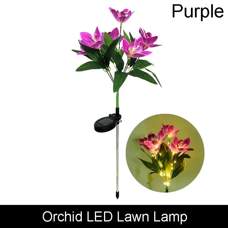 Solar Butterfly & Sunflower Lawn Lamp | Outdoor Garden Solar Light